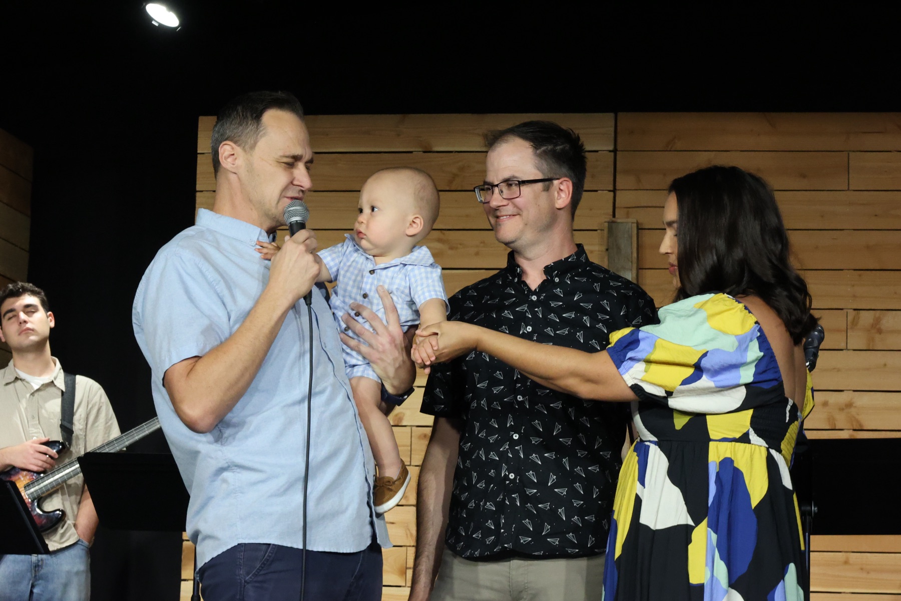 Child dedication at Village Church